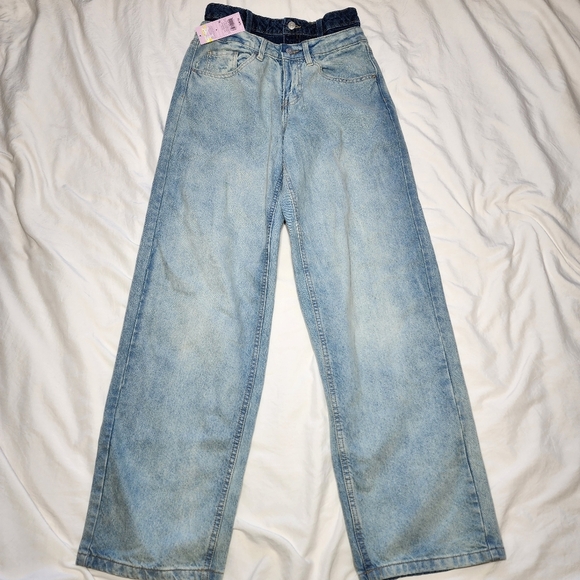 wild fable Denim - Wild Fable Women's Double Waist Jeans, High Rise, Relaxed Size 4.